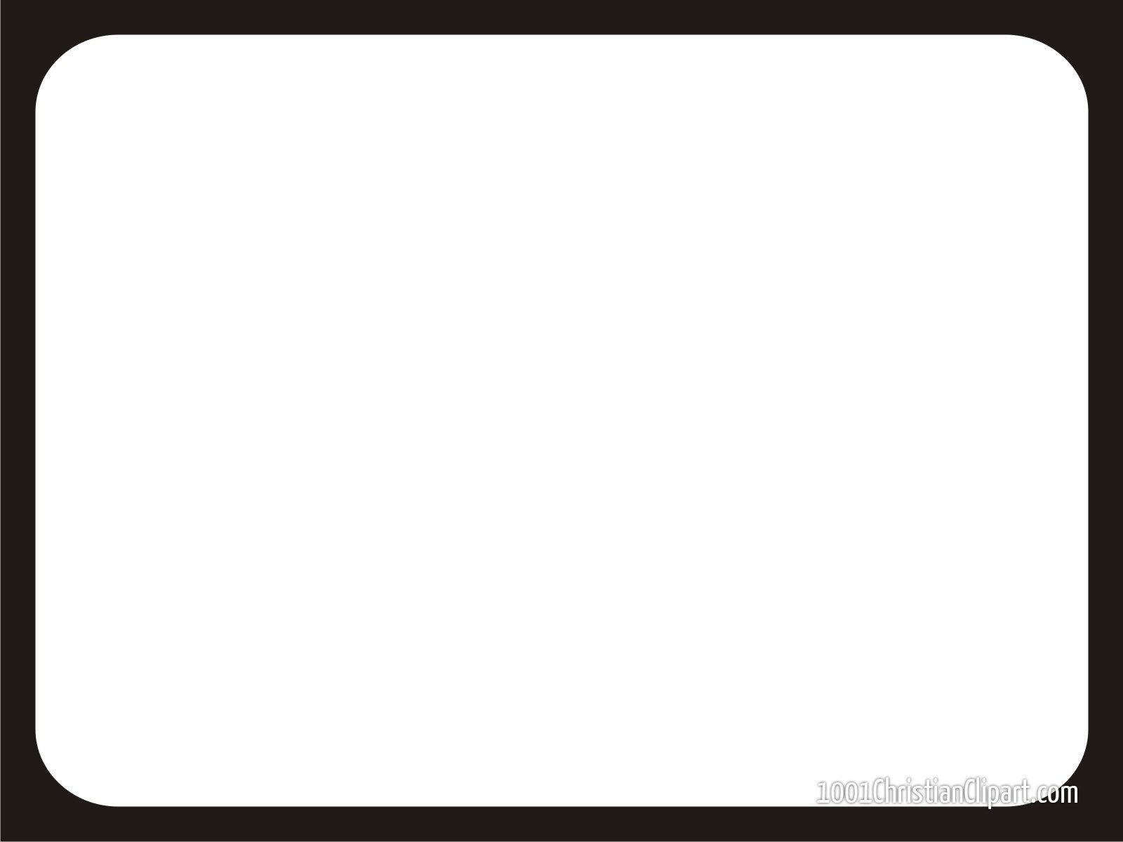 This is a simple white background with black border for PowerPoint 